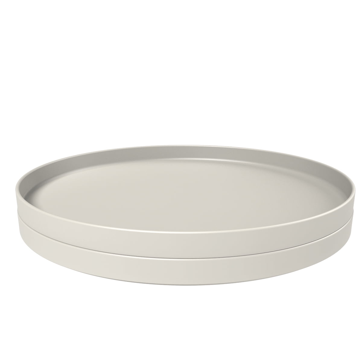 Nordic Ware 4 Pack Microwave Safe 10" Plastic White Plates and Bowls