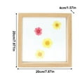 thumbnail image 2 of Mistaha 8 Inch Wooden Double-Sided Glass Photo Frame - Natural Wood Color - DIY Botanical Specimen Display - Home Decor Gift - 15x20 cm - Boho Style, 2 of 6