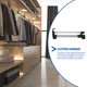 thumbnail image 3 of Houderco Extensible De Acero Inoxidable Para Barra Plateada Antideslizante Para Ropa Y Toallas, 3 of 8