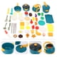 thumbnail image 5 of KAKOWELY Juego de 49 piezas de cocina para niños, juego de utensilios de cocina, simulación de comidas, cubiertos, juguetes, 5 of 5
