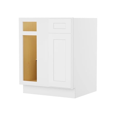 LUXEYARD Shaker Blind Bases Kitchen Cabinet Ready to Assemble 24 D x 36 W x 34.5 H White