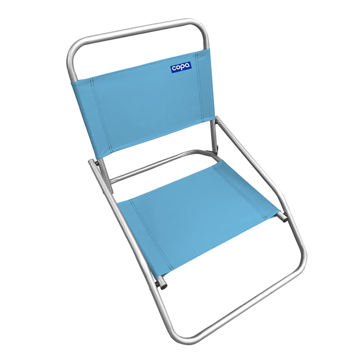 Seasonal Supply Co. 1-Position Sand Steel Beach Chair