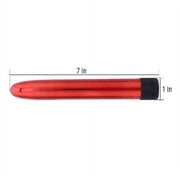 KORAMZI 7" Vibrator Multi-Speed Waterproof Ultra Quiet Sensual Erotic Massager Bullet Sex Toy (Red)-New