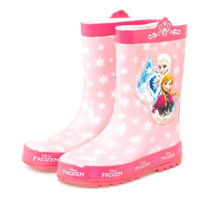 Botas de lluvia de dibujos animados de Disney para niños y niñas, zapatos de agua para niños, zapatos antideslizantes de princesa frozen, botas elsa anna, plantilla 32 de 21cm Gao Jinjia LED