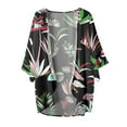 thumbnail image 4 of Mother'S Day Gifts AXXD Womens Cover Ups Kimono Summer Floral Print Puff Sleeve Loose Cover Up Trendy Tops, 4 of 4