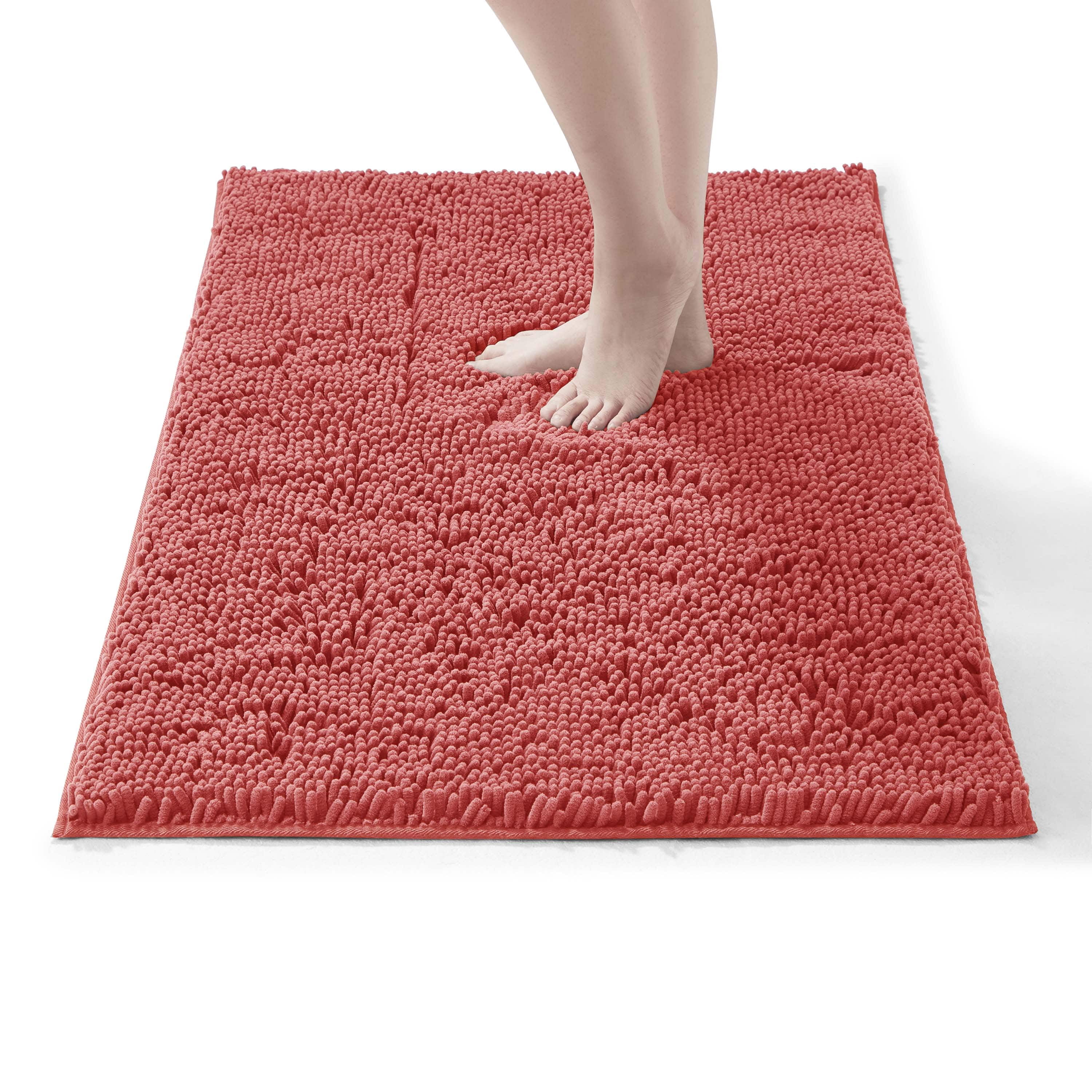 LammaLoe Bath Rug, Chenille Bathroom Rug, Absorbant Bath Mat For Bathroom Decor, Shower Mat 26x44