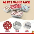 thumbnail image 5 of Joyfy 48 Pcs Christmas Cookie Tins with Lids for Gift Giving, Rectangular Treat Foil Containers, Disposable Food Storage Pan for Holiday Leftovers Goodie Container or Cookie Exchange, 5 of 7