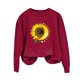 thumbnail image 1 of Gibobby Temperamento Pullover Top Camiseta estampada de talla grande con estampado del día de San Valentín para mujer Top informal de manga larga (Rojo, L), 1 of 4