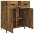 thumbnail image 5 of vidaXL Sideboard Smoked Oak 69.5x34x90 cm Engineered Wood, 5 of 5