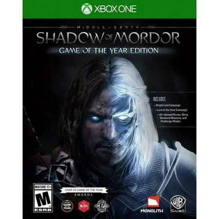 Restored Warner Bros. Middle-Earth: Shadow of Mordor Game of the Year Xbox One Video Game (Refurbished)