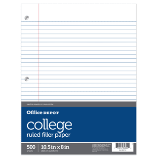  Mead Loose Leaf Paper, Notebook Paper, Wide Ruled Filler Paper,  Standard, 8 x 10.5, 200 Sheets (15200) White : Notebook Filler Paper :  Office Products