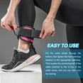 thumbnail image 5 of Uxcell Ankle Strap for Cable Machine, Gym Cable Kickback Ankle Wraps Exercise Attachment for Hip Leg Extension Black 24 x 8 cm, 5 of 7
