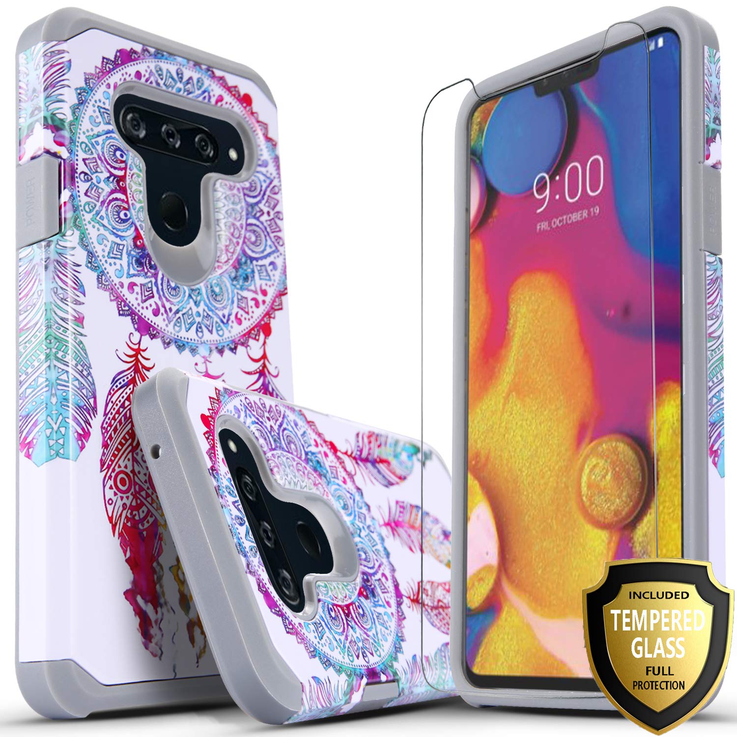 LG V50 ThinQ Case, LG V50 Case, With [Premium Screen Protector Included