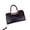 coffee, variant on Genuine Cowhide Leather Women Satchel,Crocodile Embossed Crossbody Shoulder Handbag