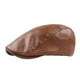 thumbnail image 1 of Gorra plana Gatsby Newsboy para hombre, piel marrón, 1 of 2