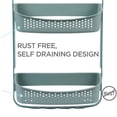 thumbnail image 4 of Bath Bliss 2-Shelf 2 Way Convertible Hanging Shower Caddy, Sea Glass, 4 of 9