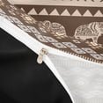 thumbnail image 4 of jejeloiu Earthy Elephant Bedding,Boho Pattern Duvet Cover Full For Boys,Brown Beige,Black Reversible,3-Piece,1 Duvet Cover and 2 Pillowcases, 4 of 6