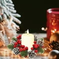 thumbnail image 6 of EWASWON Christmas Christmas Wreath, Artificial Pine Cone Candle Holder - Mini Desktop Holiday Decor, 8.66in Xmas Ornament for Home, 6 of 6