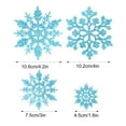 thumbnail image 5 of Shoreew 36 Pcs Christmas Snowflake Ornaments Glittered Snowflake Hanging Decoration for Christmas Indoor Winter Wonderland Decor, 5 of 7