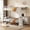 White, variant on Miniyam Twin Over Twin Bunk Bed with Desk, Storage and Charging Station, Metal Frame, Black