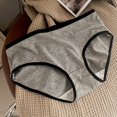 thumbnail image 2 of Kmdttou Period Underwear for Women's Cotton Underwear For Gray Comfortable And Breathable Mid Waist Cotton High Elasticity Pants (Available in Plus Size), 2 of 4