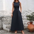 thumbnail image 5 of CIENVNSTG Fashion Casual Solid-color Dress Party Dress Spring Summer Dress For Women, 5 of 6