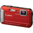 thumbnail image 2 of Panasonic Lumix DMC-TS30 Digital Camera (Red) (DMC-TS30R) - Bundle - With LED Video Light +  Soft Bag + 12 Inch Flexible Tripod +  Cleaning Set, 2 of 5
