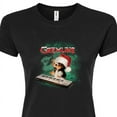 thumbnail image 3 of Gremlins - Holiday Gizmo Plays Keyboard - Juniors Fitted Graphic T-Shirt, 3 of 5
