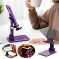 thumbnail image 2 of Fokuz Desktop Phone Holder Heavy Duty Foldable Aluminum Phone Holder With Rotating Base Stable Slip Phone Holder Compatible With All Smartphones, 2 of 6