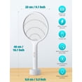 thumbnail image 3 of Raqueta eléctrica recargable para matar mosquitos, 3500V, con Base de carga, antimosquitos, moscas e insectos, 3 of 5