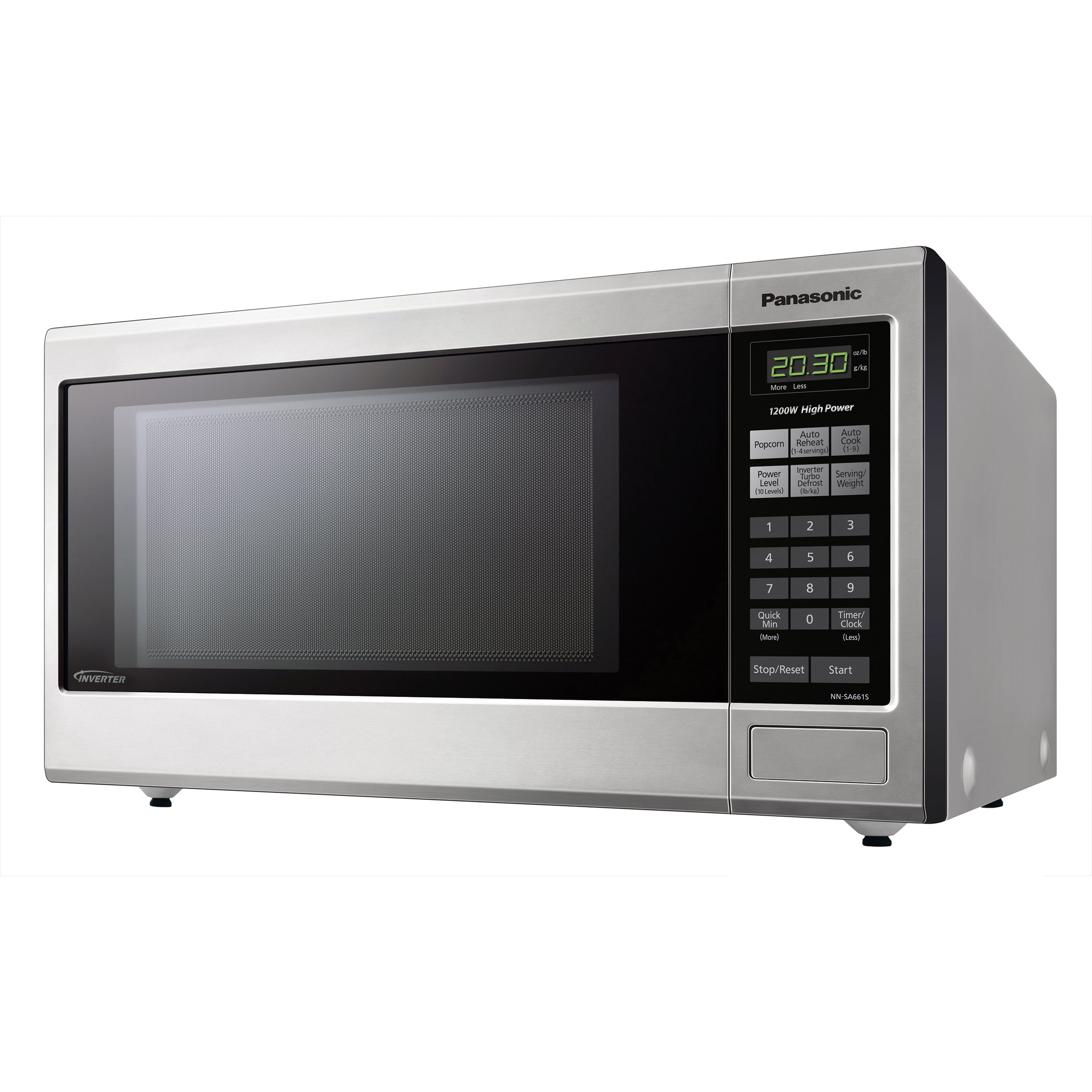 Panasonic 1 2 Cu Ft Microwave Oven Stainless Steel