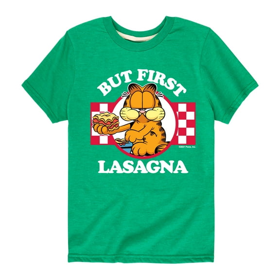 Garfield - But First, Lasagna - Toddler And Youth Short Sleeve Graphic T-Shirt