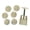 Mid Autumn Festival, variant on KUFptva Hand Pressed Mooncakes Mold Bean Pastes Cake Press Mould Flower Shape Round Pastries Maker Kitchen Baking Supplies