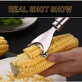 thumbnail image 2 of 2PCS Magic Corn Peeler，Kitchen Gadget，Stainless Steel Corn Thresher with Ergonomic Handle，Corn Stripper Corn Cob Stripper Tool，Thresher Corn Cutter from the Cob, 2 of 7