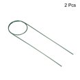 thumbnail image 3 of Pequeño Enrejado Planta Soporte Anillos Metal Estaca Soporte Redondo Forma para Interior Escalada Maceta Planta, Verde Paquete de 2 Unique Bargains jaulas de plantas, 3 of 5
