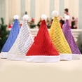 thumbnail image 2 of Five Colors Santa Claus Sequins Hats Caps Christmas Decor Hat Adult Hats Xmas New Year's Gifts Home Party Supplies Navidad 2018, 2 of 5