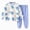 H135-Light Blue, variant on Toddler Kid Boy Fall Winter Clothes 2pcs Cotton Graphic Long Sleeve Sweatshirt Tops Casual Joggers Pants Outfits Casual Clothing(Green,18-24 M)
