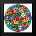 thumbnail image 2 of Green, Howie 15x15 Black Modern Framed Museum Art Print Titled - Circle Flowers 6203, 2 of 5
