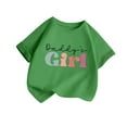thumbnail image 2 of Spazoro Little & Big Girls Boys T-Shirts Tees, Crew Neck Graphic Casual Short Sleeve Breathable Summer Tops for Kids Unisex Green Size 10 T, 2 of 3