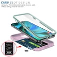 thumbnail image 5 of Decase Compatible with iPhone 14 Pro Max Case, Armor Case with Slide Camera Cover, Heavy Duty Protection Phone Cover with Magnetic Ring Stand for iPhone 14 Pro Max 6.7 INCH, Pink+Green, 5 of 9
