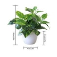 thumbnail image 2 of Artificial Potted Plant Leaf Simulation Leaves Home Office potted plant Desktop Greenery Decoration, Plant Type 13, 2 of 8