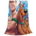 thumbnail image 6 of Lsque Scooby-Doo Pattern Fuzzy Fleece Throw Blanket Extra Large,Super Soft,Fluffy and Warm Blankets for Couch,Bed,All Season Use (60"x50"), 6 of 7