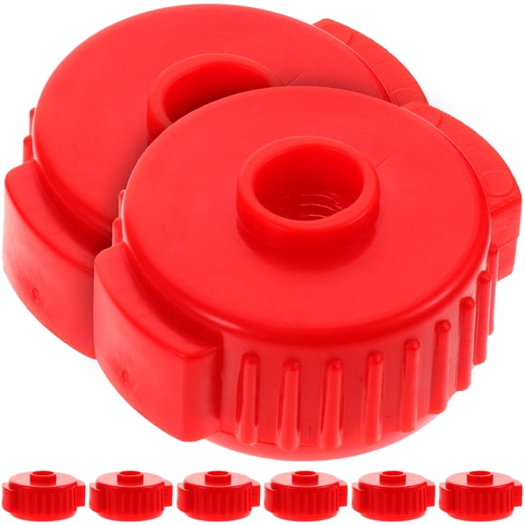 FRCOLOR Cymbal Fixing Nuts Reusable Plastic Cymbal Quick Release Nuts for Drum Kits Easy to Install and Remove Red,1.46"X1.26"X0.63"