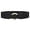 Black, variant on Women Wide Waist Belt Stretchy Elastic Vintage Belts for Dress Ladies Belt with Circle Buckle