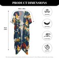 thumbnail image 5 of HELLHERO Rooster Floral Bathing Suit Cover Up High Quality Fabrics Loose Free Size Bikini Cover Up for Women, 5 of 5