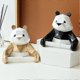 thumbnail image 3 of 1 Set Toilet Tissue Holder Wall Mounted Self Adhesive Resin Hanging Panda Pattern Roll Paper Dispenser Rack for Home, 3 of 5