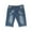 Blue, variant on Coorders Men's Flex Jean Short ,George Men's Stretch Slim Fit Denim Shorts with Zipper, S,Blue