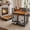 Rustic Brown, variant on Amoveo 37.8" Heavy Duty Dog Crate for Medium Dogs, 3-in-1 Collapsible Metal Kennel & Playpen with Lockable Wheels & Feeding Bowls, Indoor Outdoor,Brown