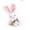 White, variant on Made by Aliens Fluffy Easter Bunny Stuffed Animal – Plush Bunny Toy Cute Huggable Rabbit – Perfect Gift for kids & Adults on Easter – 6-inch