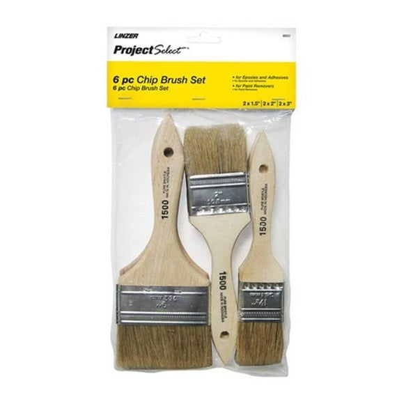 Linzer A1506 6 Piece Chip Brush Set - pack of 12